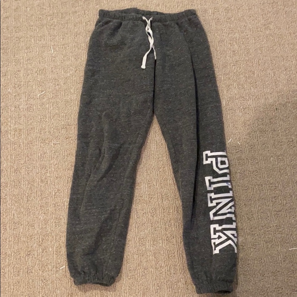 Grey Pink Sweatpants